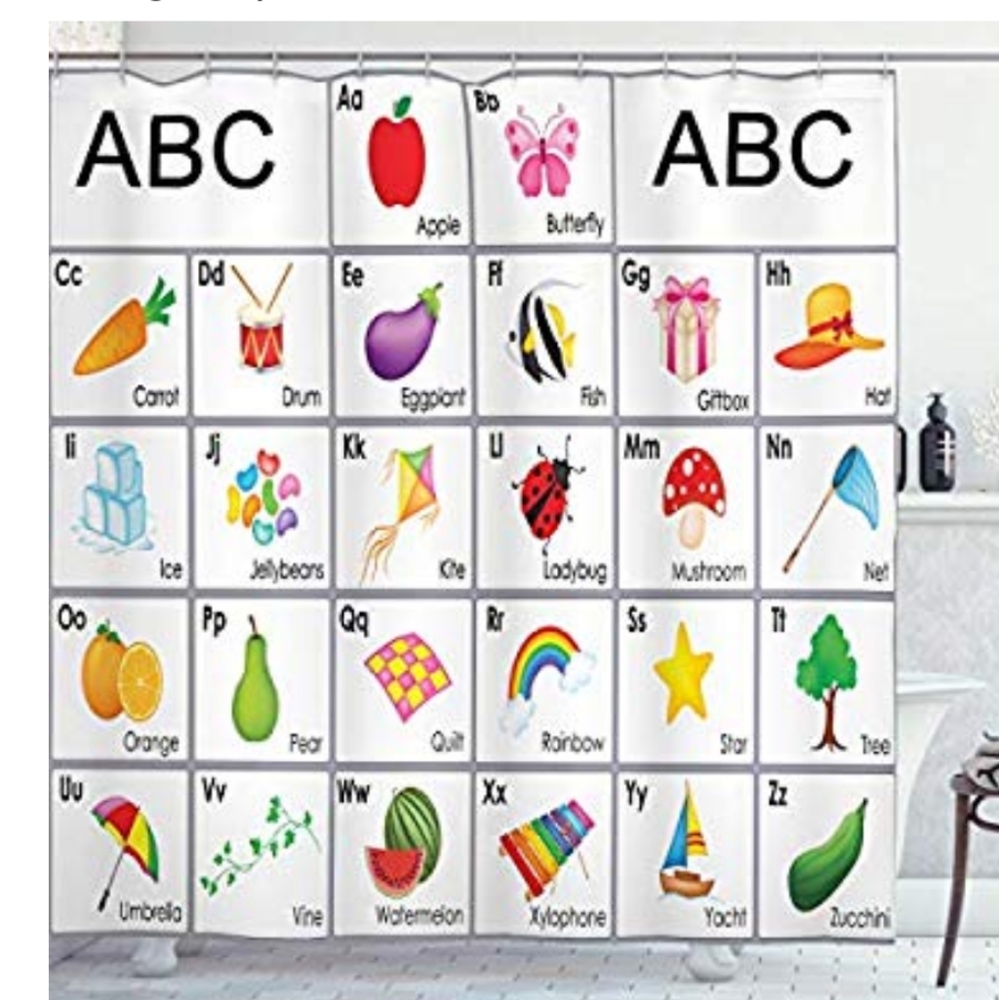 Kids shower curtain